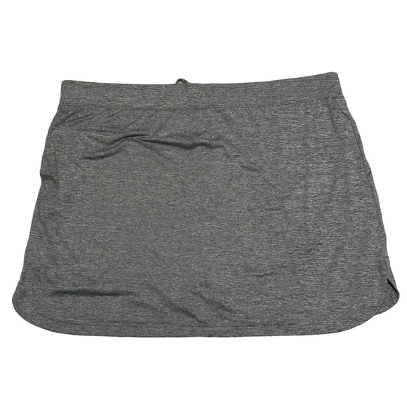 Women’s Skechers 3XL 24 - 26 Drawstring Skort Skirt Woven Gray Activewear NWT - Picture 5 of 10